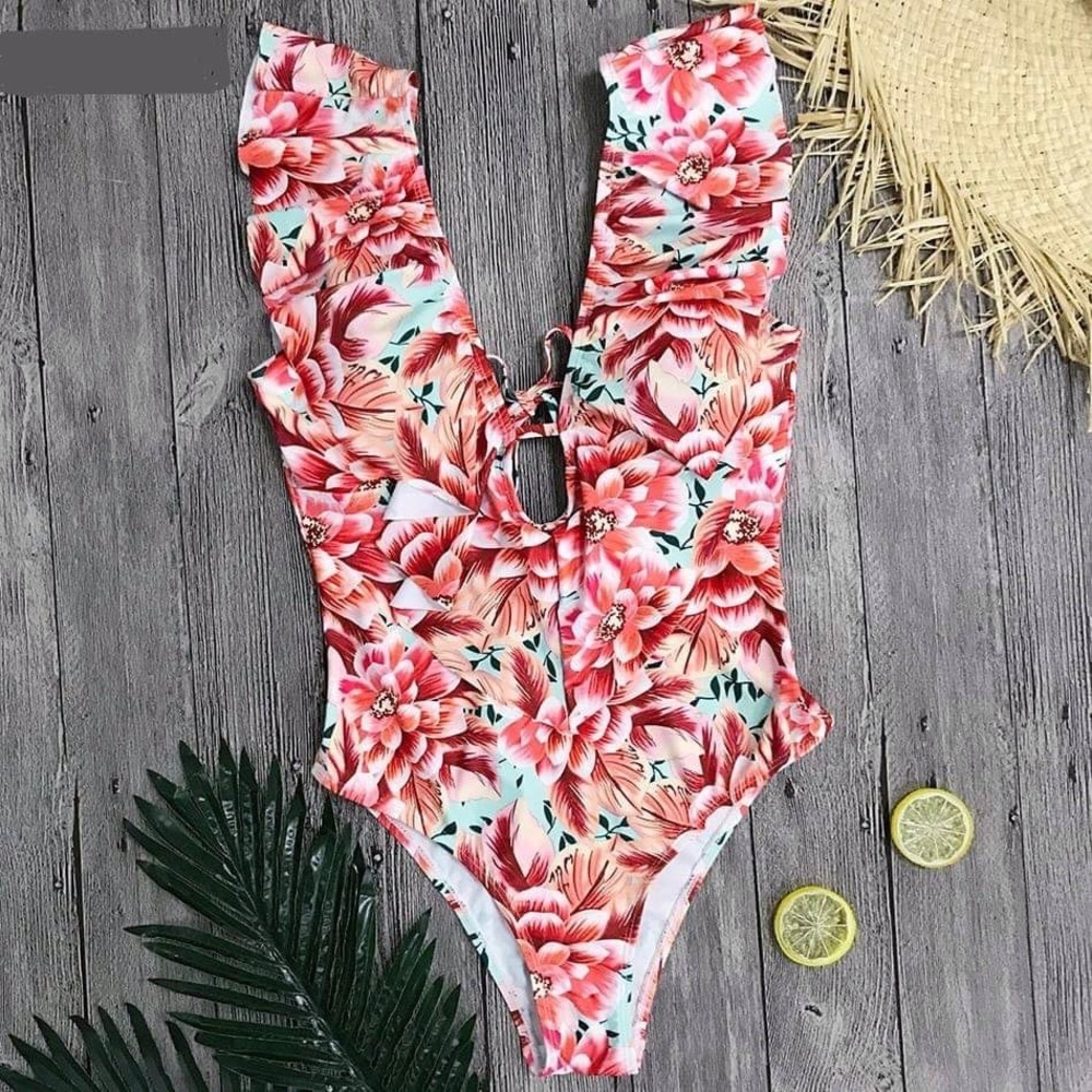 Floral Medium one piece swimsuit